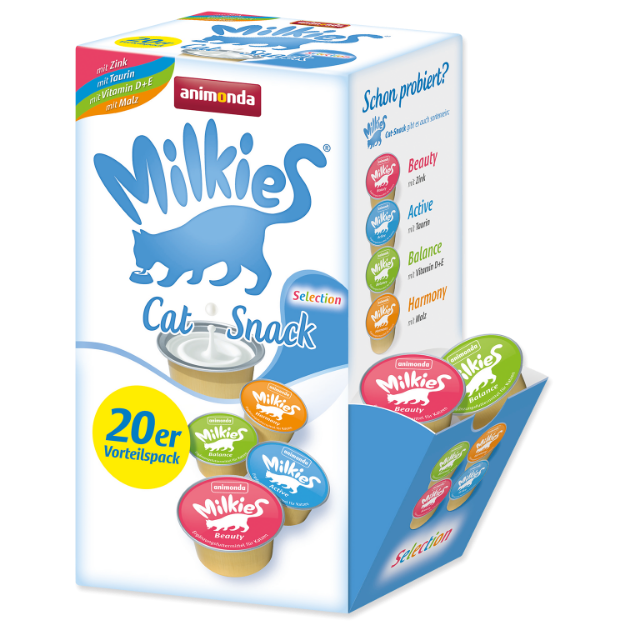 Pochoutka Milkies Selection 4 druhy 20ks