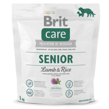 Brit care senior orders lamb and rice