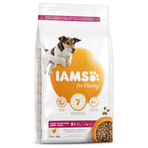 IAMS Dog Senior Small & Medium Chicken 3kg