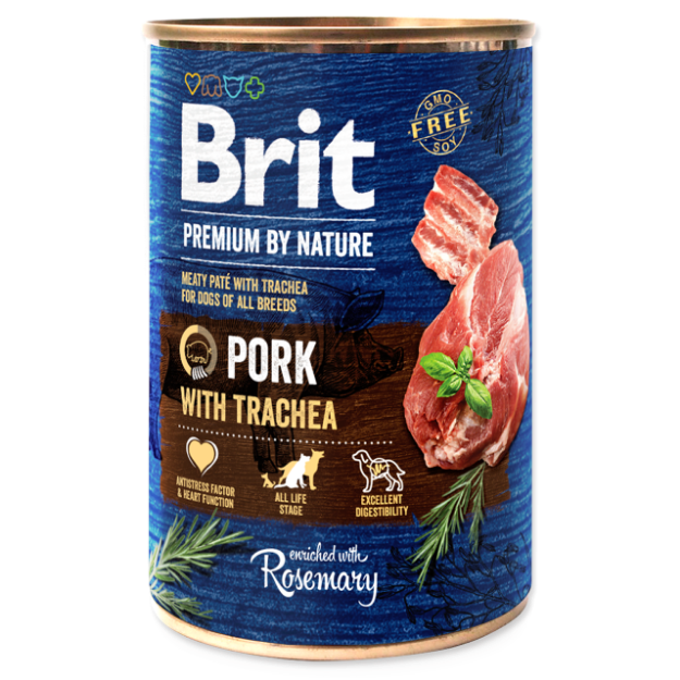 BRIT Premium by Nature Pork with Trachea 400g