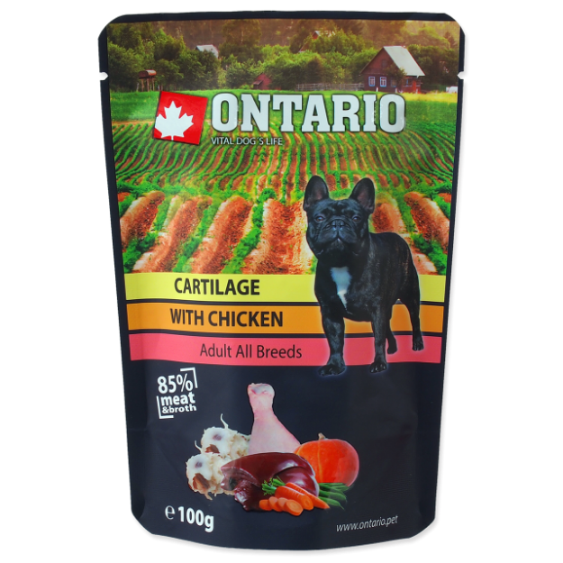 Kapsicka ONTARIO Dog Cartilage with Chicken  in Broth 100g