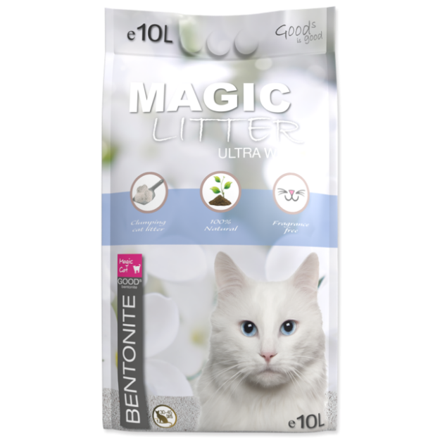 Kockolit MAGIC LITTER Bentonite Ultra White 10l