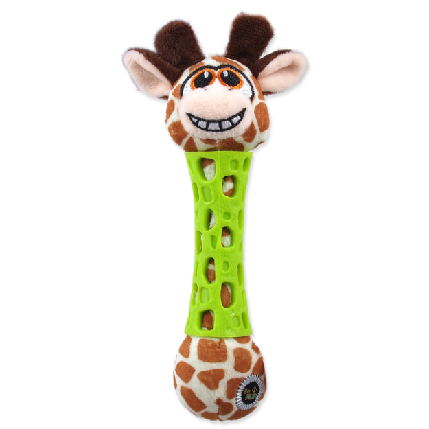 Hracka BeFUN TPR+plyš žirafa puppy 17 cm 