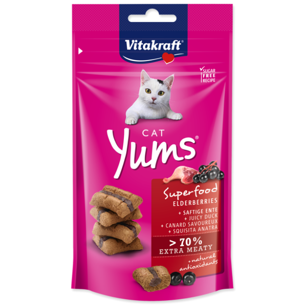 VITAKRAFT Cat Yums Superfood bezinky 40g