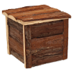 Domek SMALL ANIMALS drevený s kurou 15,5 x 15,5 x 14 cm 
