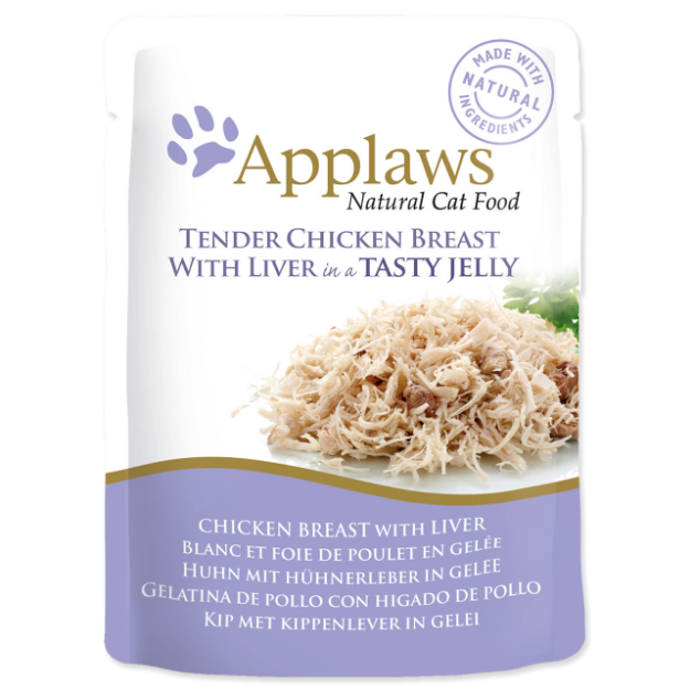 Kapsicka APPLAWS Cat Pouch Chicken with Liver in Jelly 70g