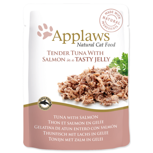 Kapsicka APPLAWS Cat Pouch Tuna Wholemeat with Salmon in Jelly 70g