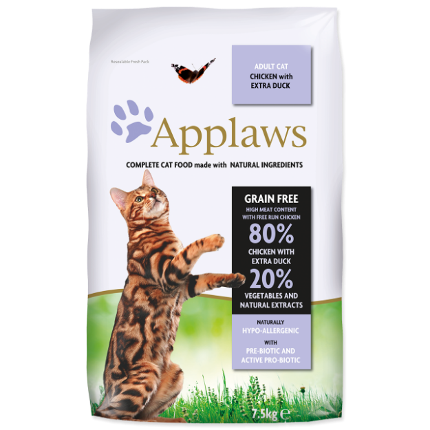 APPLAWS Dry Cat Chicken with Duck 7,5kg