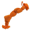 Uzel DOG FANTASY oranžový pískací 2 knoty 22 cm 