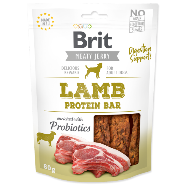 Picture of Snack BRIT Jerky Lamb Protein Bar 80g 