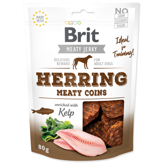 Picture of Snack BRIT Jerky Herring Meaty Coins 80g 