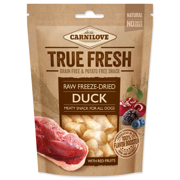 Picture of CARNILOVE Raw freeze-dried Duck with red fruits 40g