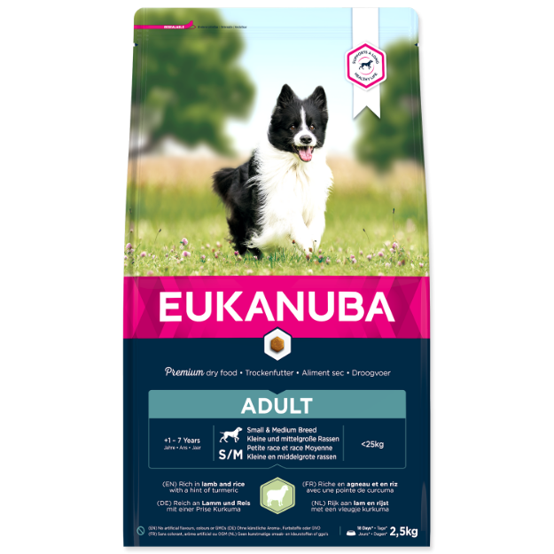 Picture of EUKANUBA Adult Small & Medium Breed Lamb & Rice 2,5kg