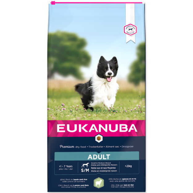 Picture of EUKANUBA Adult Small & Medium Breed Lamb & Rice 12kg