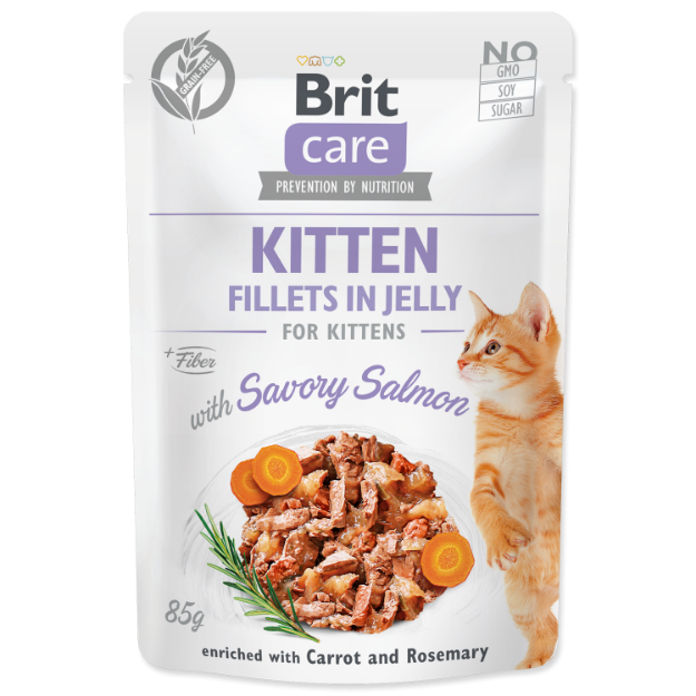Picture of Kapsička BRIT Care Cat Pouch KITTEN - Savory Salmon in Jelly 