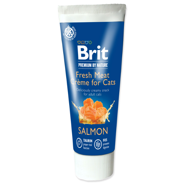 Picture of BRIT Premium by Nature Cat Salmon Fresh Meat Creme 75 g
