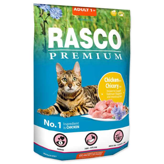 Picture of RASCO Premium Cat Kibbles Adult, Chicken, Chicori Root 400 g