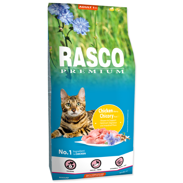 Picture of RASCO Premium Cat Kibbles Adult, Chicken, Chicori Root 7,5 kg