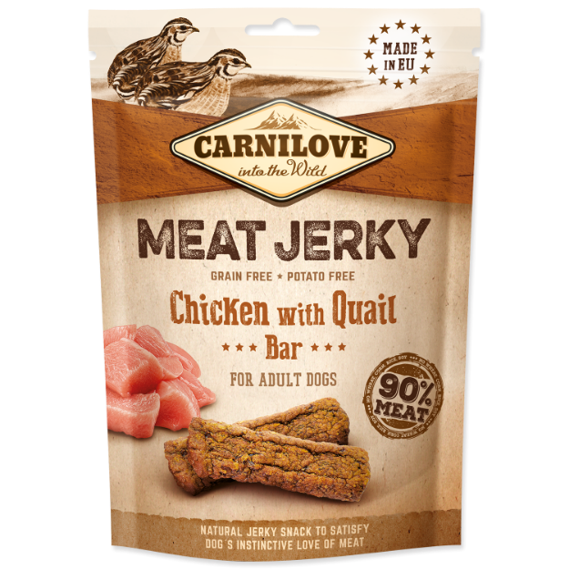 Picture of CARNILOVE Jerky Snack Chicken with Quail Bar 100 g