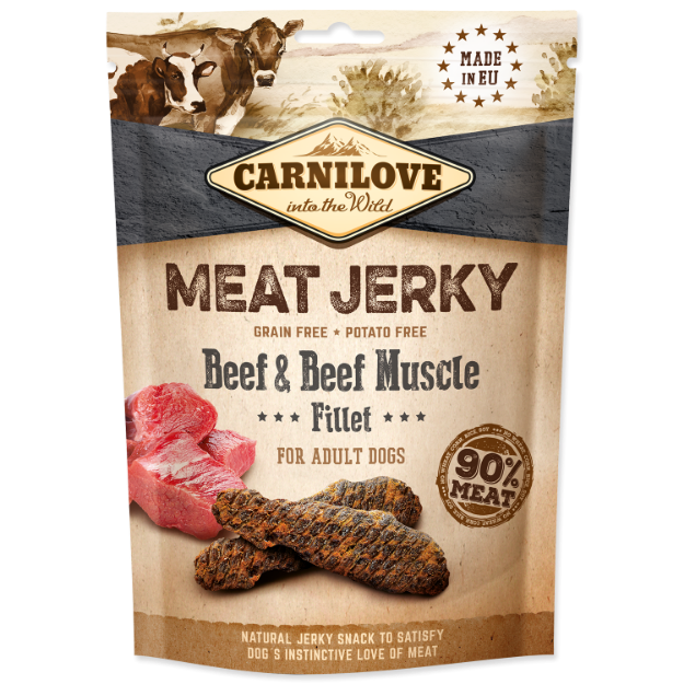 Picture of CARNILOVE Jerky Snack Beef & Beef Muscle Fillet 100 g