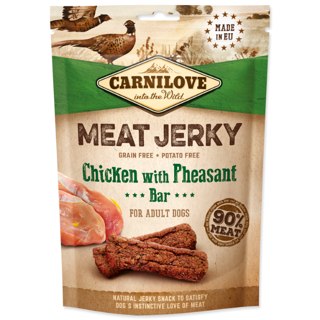 Picture of CARNILOVE Jerky Snack Chicken with Pheasant Bar 100 g