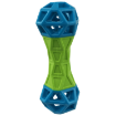 Picture of Hračka DOG FANTASY Kost s geometrickými obrazci pískací zeleno-modrá 18x5,8x5,8cm