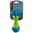 Picture of Hračka DOG FANTASY Kost s geometrickými obrazci pískací zeleno-modrá 18x5,8x5,8cm