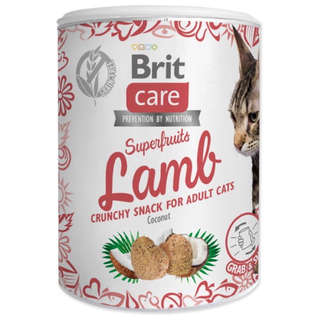 Picture of BRIT Care Cat Snack Superfruits Lamb with Coconut  100 g