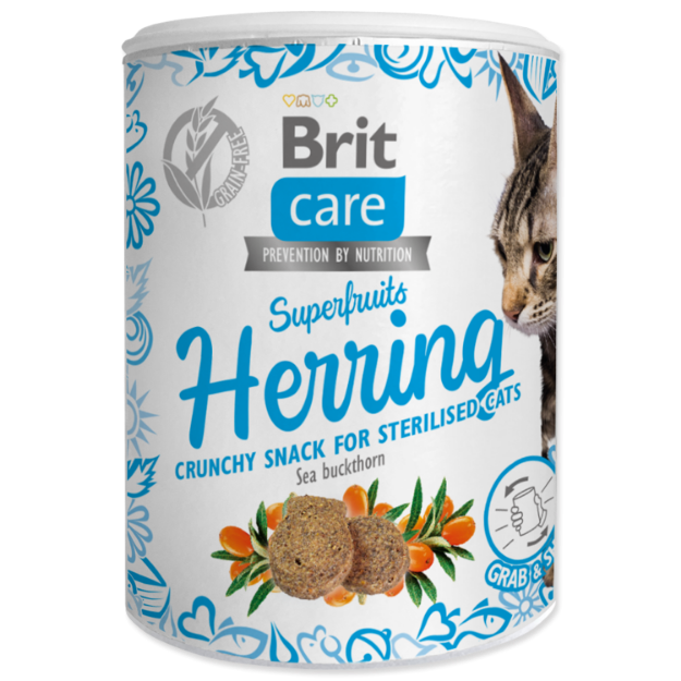 Picture of BRIT Care Cat Snack Superfruits Herring with Sea Buckthorn  100 g