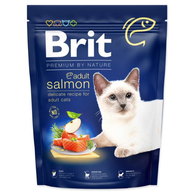 Picture of BRIT Premium by Nature Cat Adult Salmon  300 g