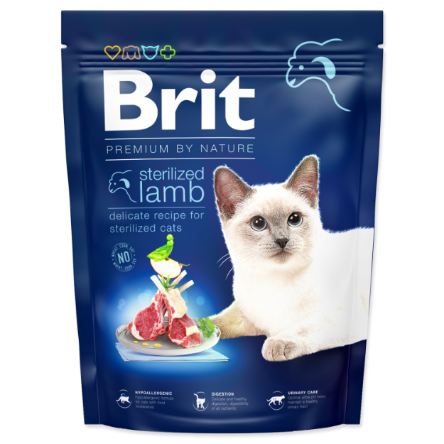 Picture of BRIT Premium by Nature Cat Sterilized Lamb  300 g