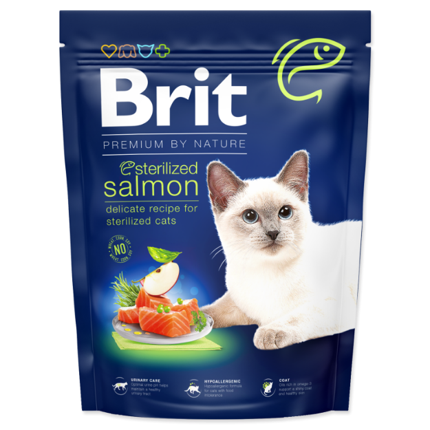 Picture of BRIT Premium by Nature Cat Sterilized Salmon  300 kg