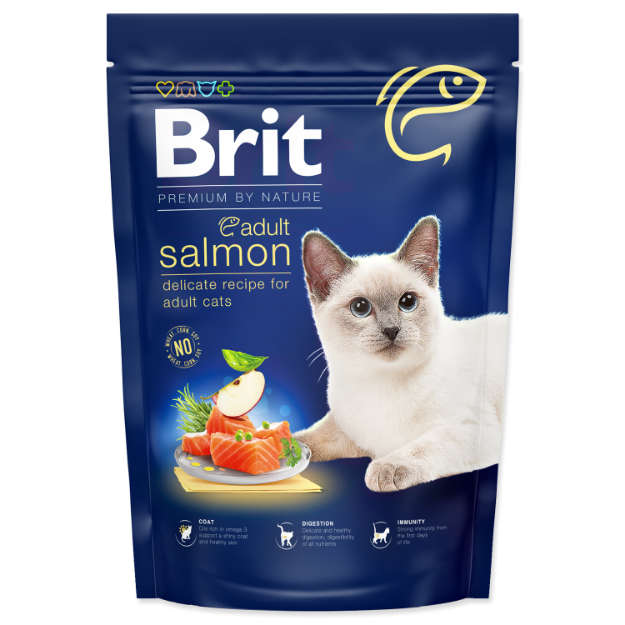 Picture of BRIT Premium by Nature Cat Adult Salmon  800 g