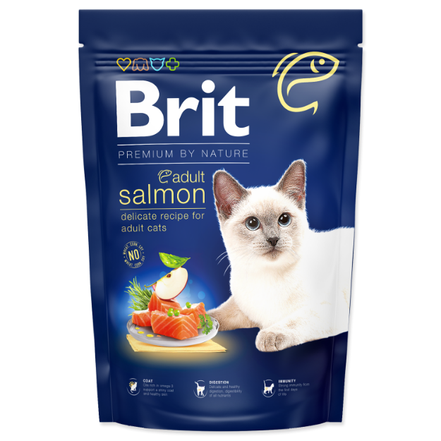 Picture of BRIT Premium by Nature Cat Adult Salmon  1,5 kg