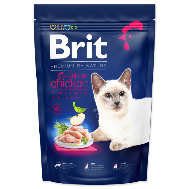 Picture of BRIT Premium by Nature Cat Sterilized Chicken  1,5 kg