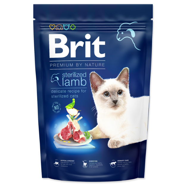 Picture of BRIT Premium by Nature Cat Sterilized Lamb  1,5 kg