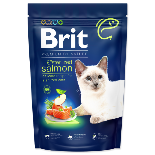 Picture of BRIT Premium by Nature Cat Sterilized Salmon  1,5 kg