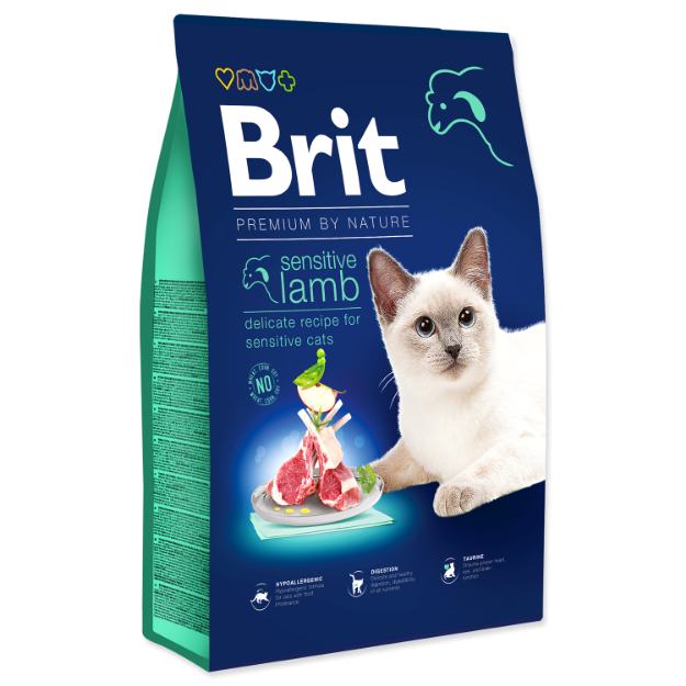 Picture of BRIT Premium by Nature Cat Sensitive Lamb  8 kg