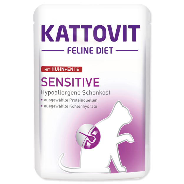 Picture of Kapsička KATTOVIT Sensitive kuře + kachna 85g