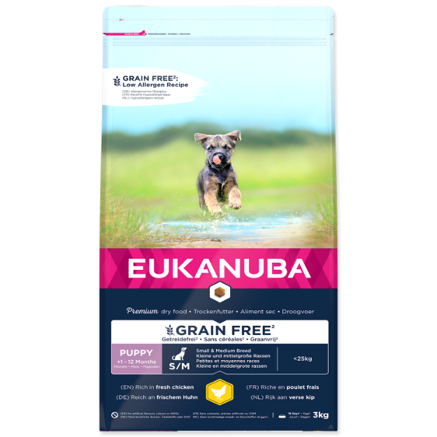 Picture of EUKANUBA Puppy Small & Medium Grain Free Chicken  3 kg