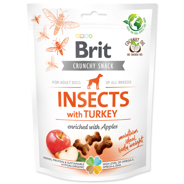 Picture of Brit Care Dog Crunchy Cracker. Insects with Turkey and Apples  200 g