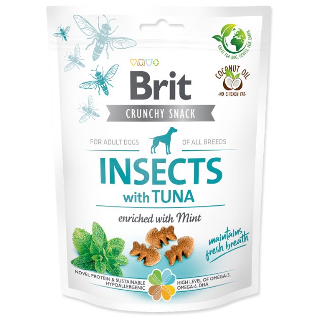 Picture of Brit Care Dog Crunchy Cracker. Insects with Tuna enriched with Mint  200 g