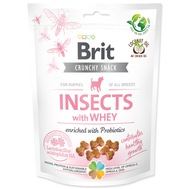 Picture of Brit Care Dog Crunchy Cracker. Insects with Whey enriched with Probiotics  200 g